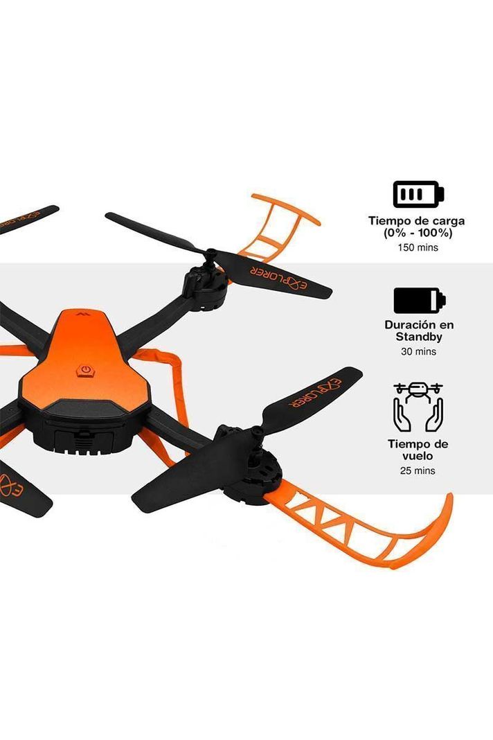 Drone A30 con Cámara HD y WiFi Naranjo-4