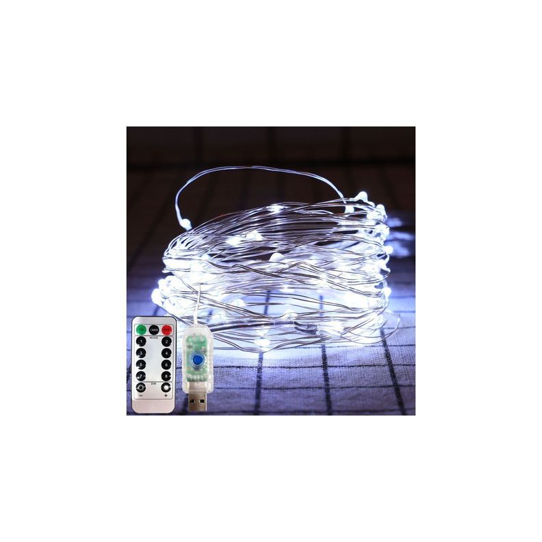 Guirnalda Cortina Luz Led 2mts Blanco Frio - Puntostore-1