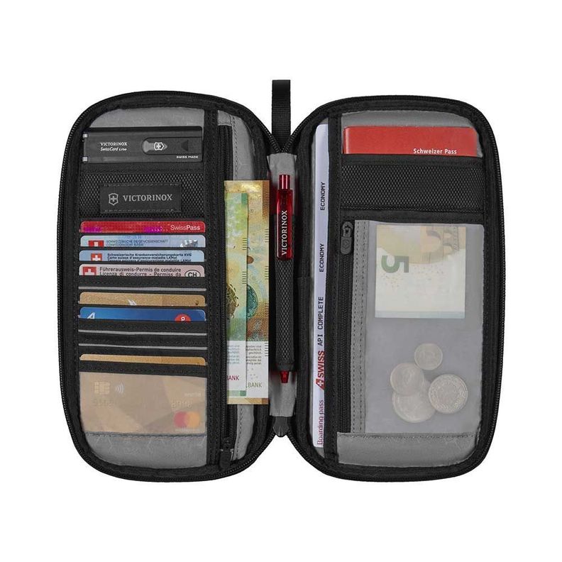 Portadocumento protección RFID rojo Victorinox-3