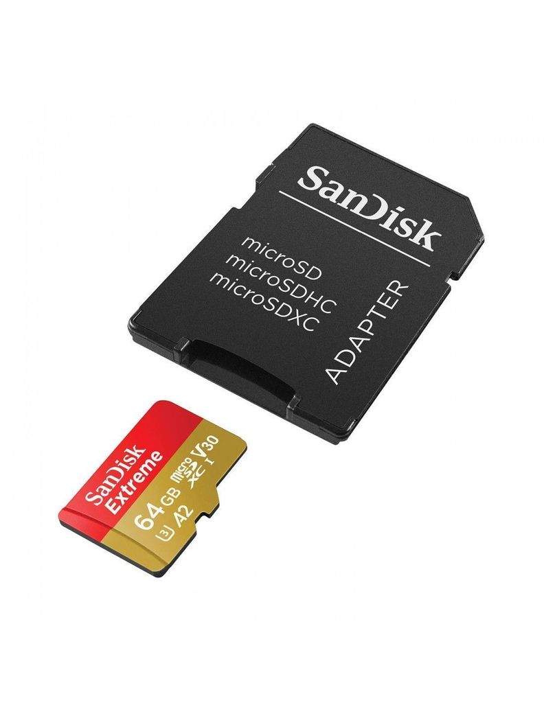 Memoria MICRO SD SANDISK CON/ADAPTADOR EXTREME 64GB-1