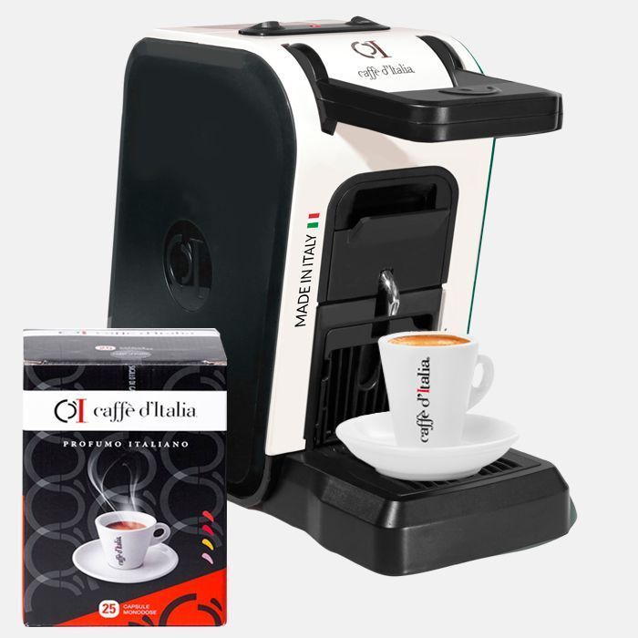 Cafetera Birba Blanca + 25 Cápsulas-0