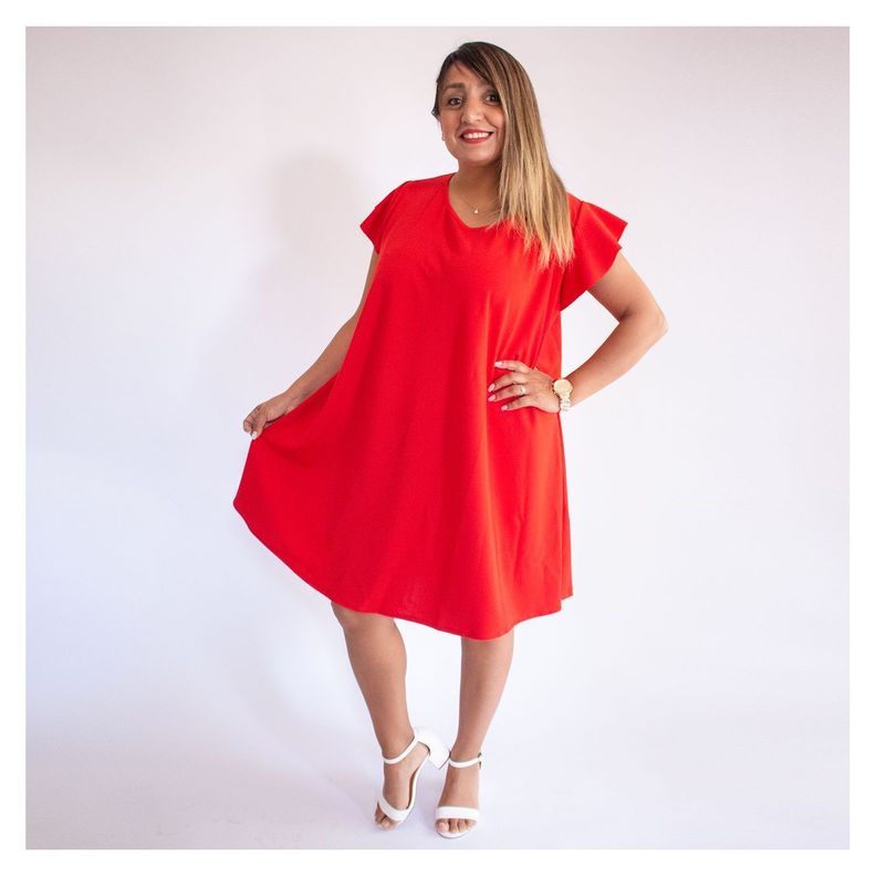 Vestido Martina Rojo-0