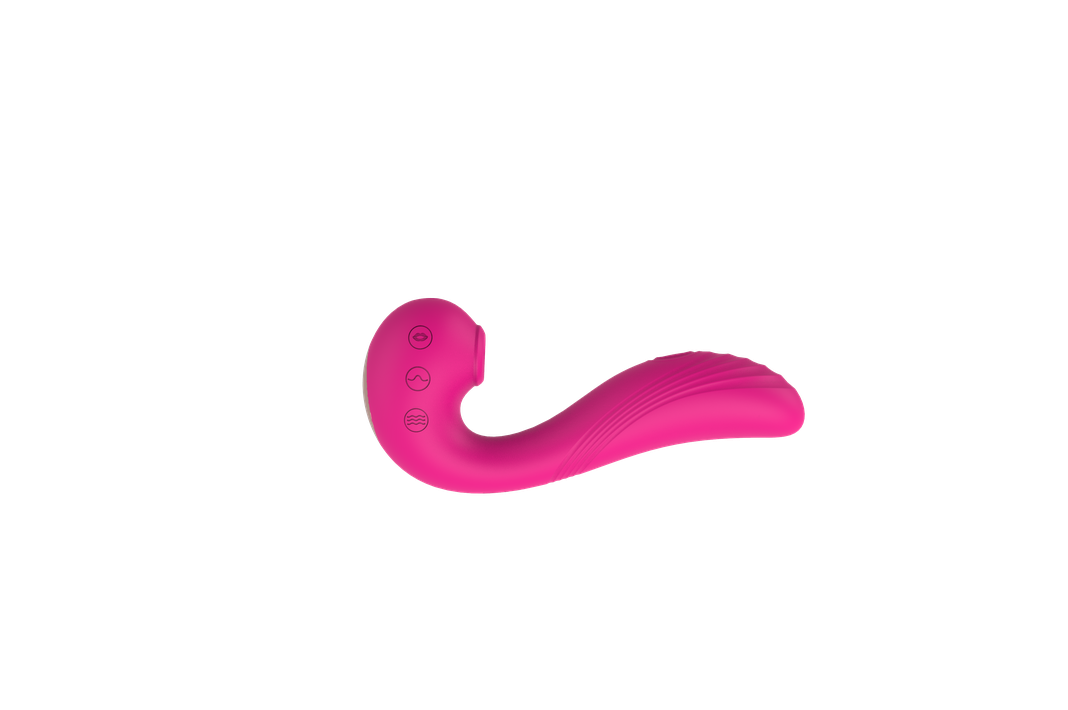 Angels Wing Dildo Vibrador Succionador Doble Acción Exclusiv-5