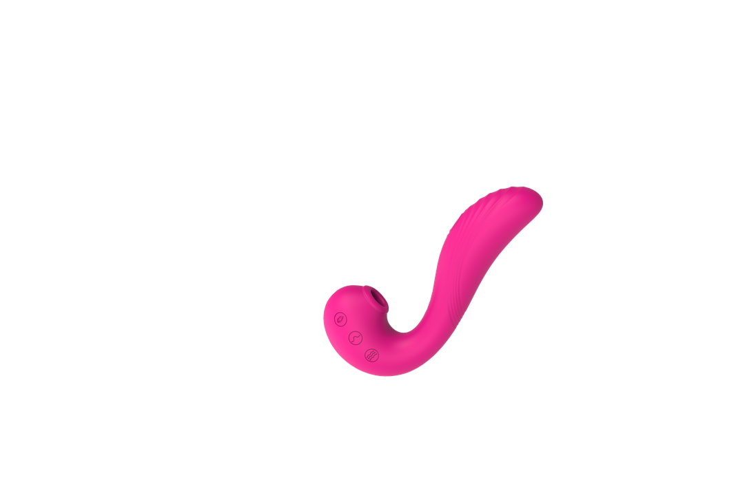 Angels Wing Dildo Vibrador Succionador Doble Acción Exclusiv-0