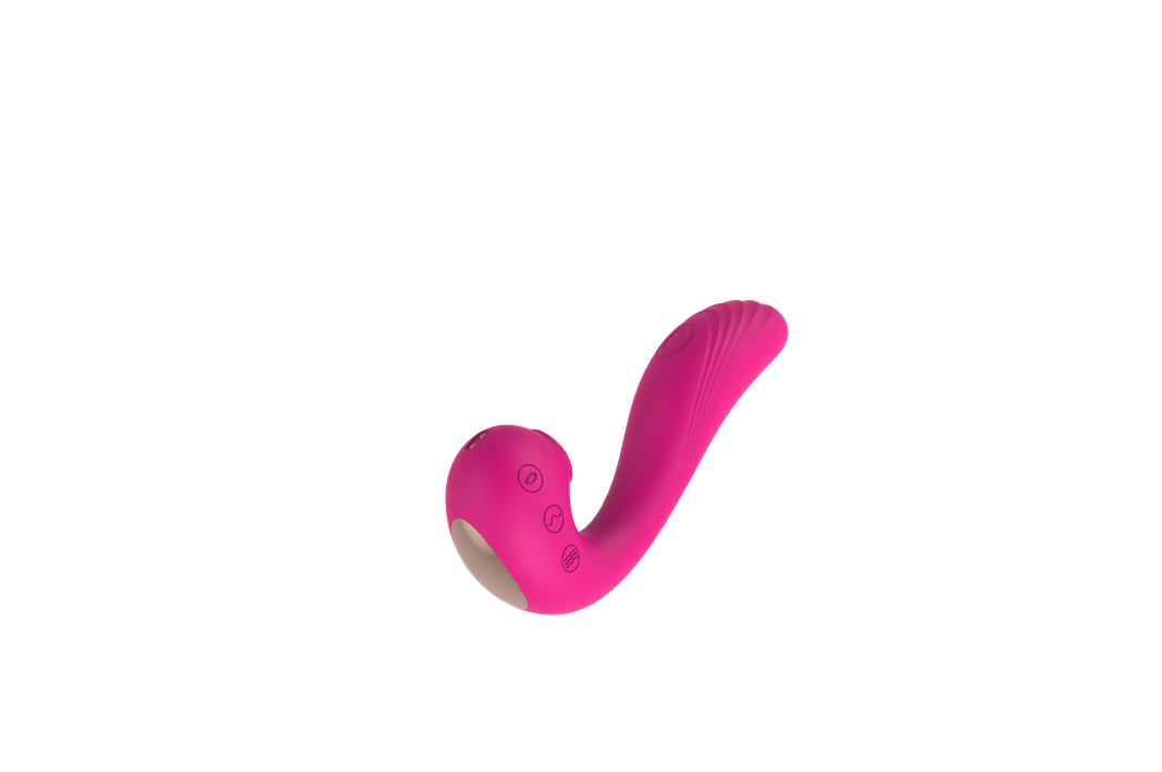 Angels Wing Dildo Vibrador Succionador Doble Acción Exclusiv-2
