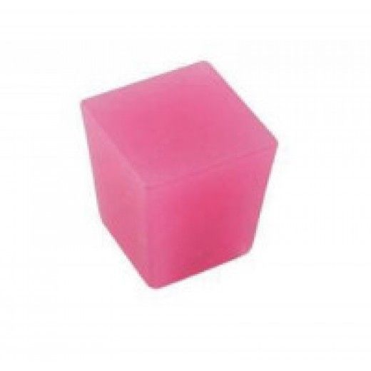 PERILLA CUADRADO ROSADO RESINA 22MM-0
