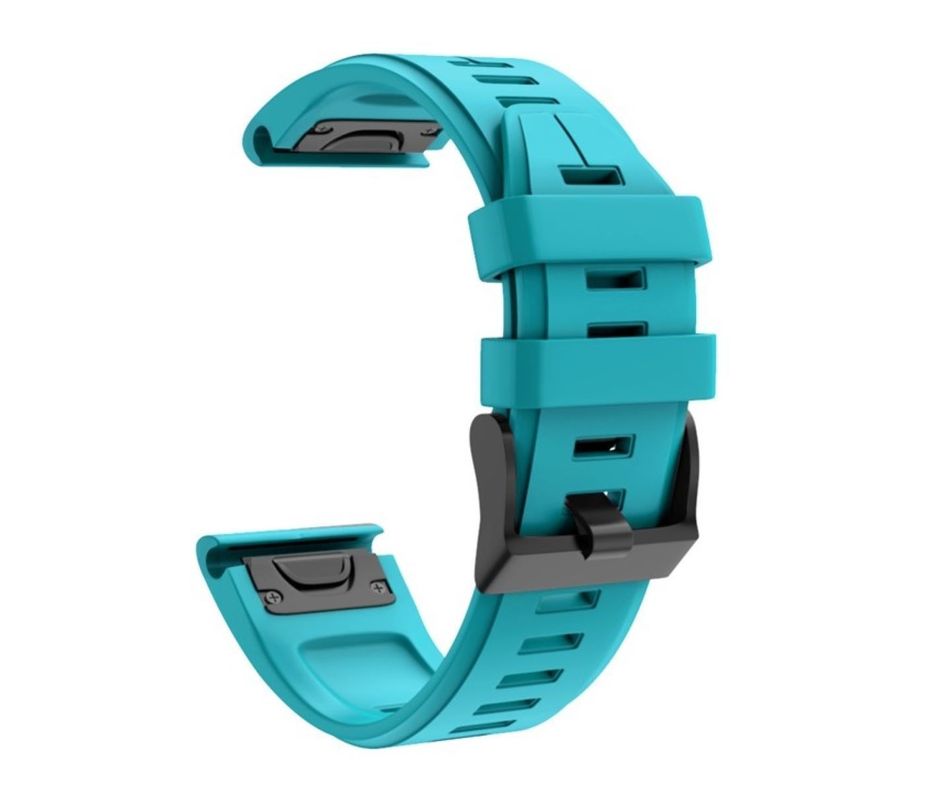 Correa Compatible Garmin Fenix 6x 6x Pro 5x 5x Plus 3hr 26mm Turquesa-0