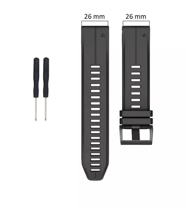 Correa Compatible Garmin Fenix 6x 6x Pro 5x 5x Plus 3hr 26mm Turquesa-1