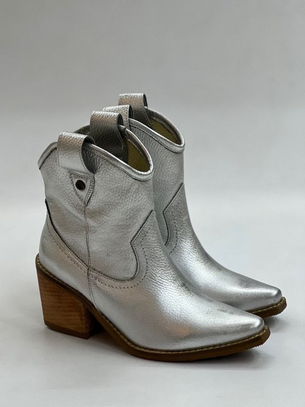 Botin Agata Plateado Exotica-2