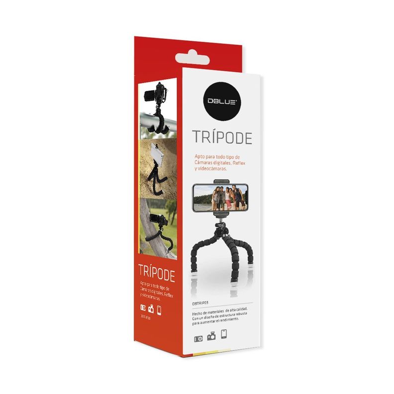 Trípode Flexible Tipo Pulpo Para Celulares Camara-3