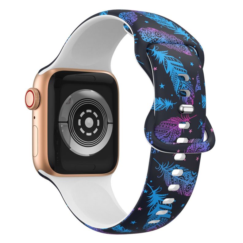 Correa Diseño Compatible Iwatch Apple Watch Plumas 38-40-41MM-0