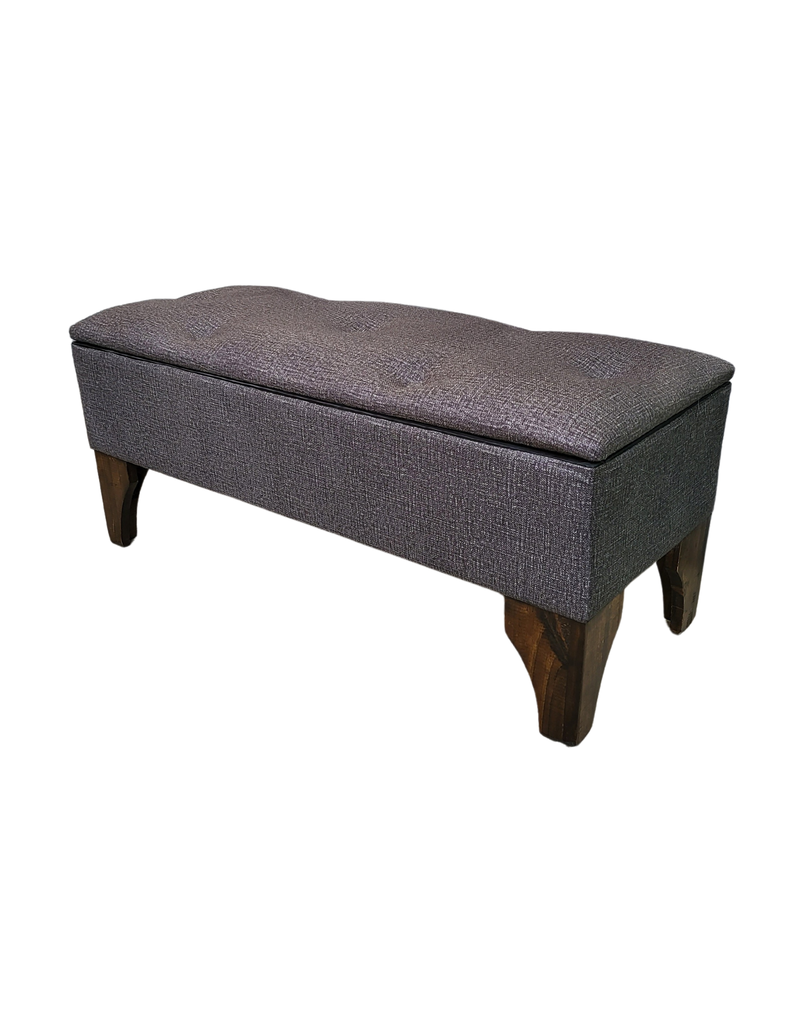 Banqueta  Baul Botone Cavancha Gris Oscuro Rimar-2