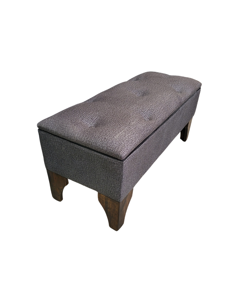 Banqueta  Baul Botone Cavancha Gris Oscuro Rimar-4
