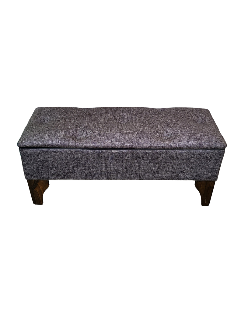 Banqueta  Baul Botone Cavancha Gris Oscuro Rimar-0