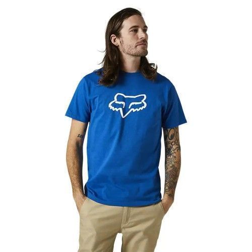 Polera FOX Manga Corta LEGACY HEAD Azul-0