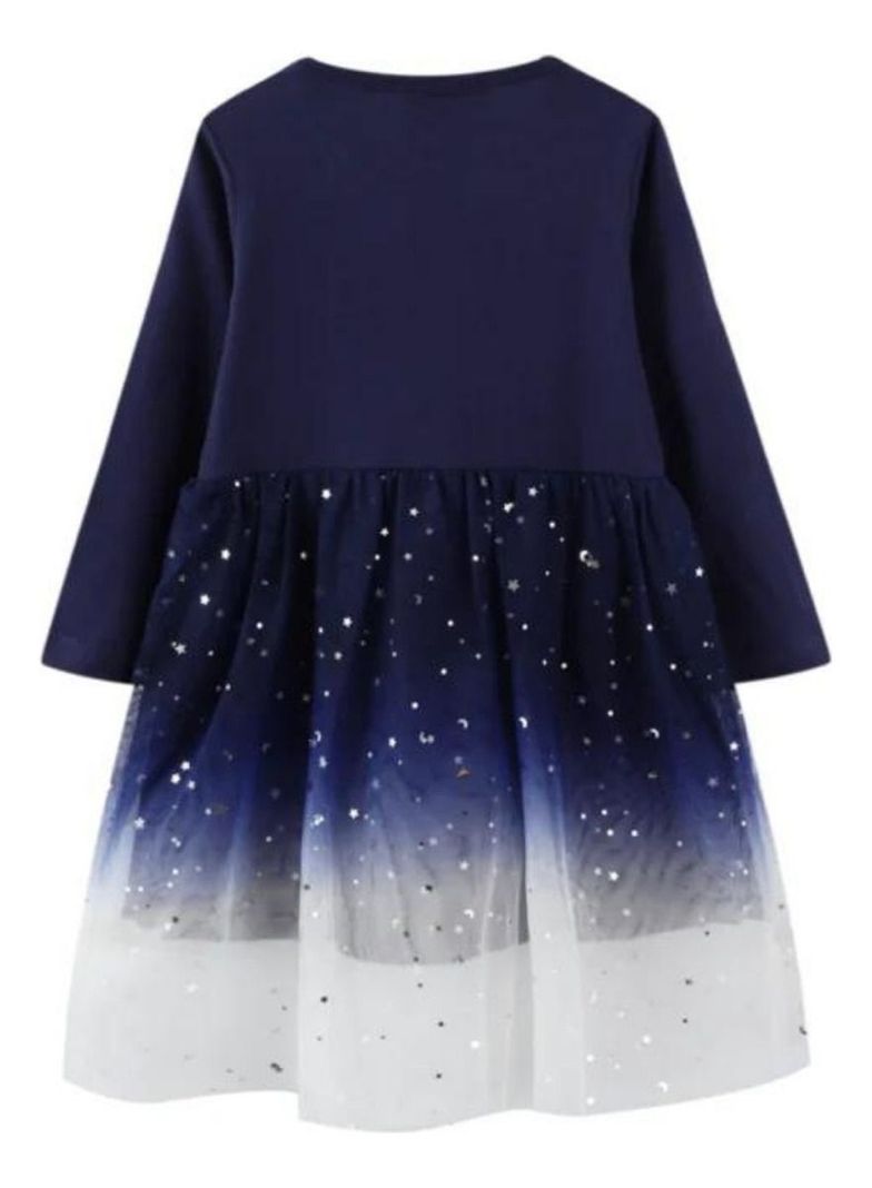 Vestido Manga Larga Tul Niña-1