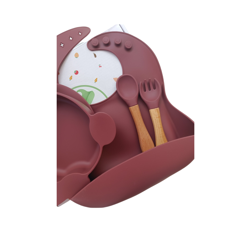 Set de alimentación bebé libre de bpa burdeo-2