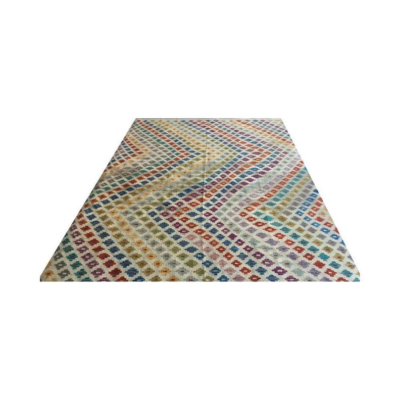 Alfombra Kilim Moderna 197 X 294 cm - Hecho a Mano-0