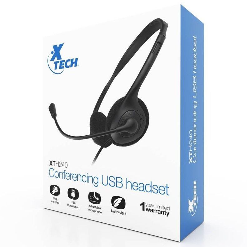 Auricular Headset Usb Conferencias XTech XTH-240-1