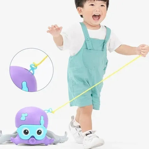 Pulpo Movedizo Flota En Agua Gatea En Suelo Juguetes Niños-3