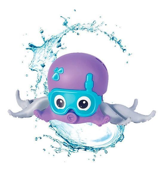 Pulpo Movedizo Flota En Agua Gatea En Suelo Juguetes Niños-1