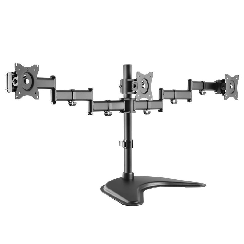 Soporte TV/Monitor- TRIPLE  - Gamer 13" a 27" 360°  21 kg-0