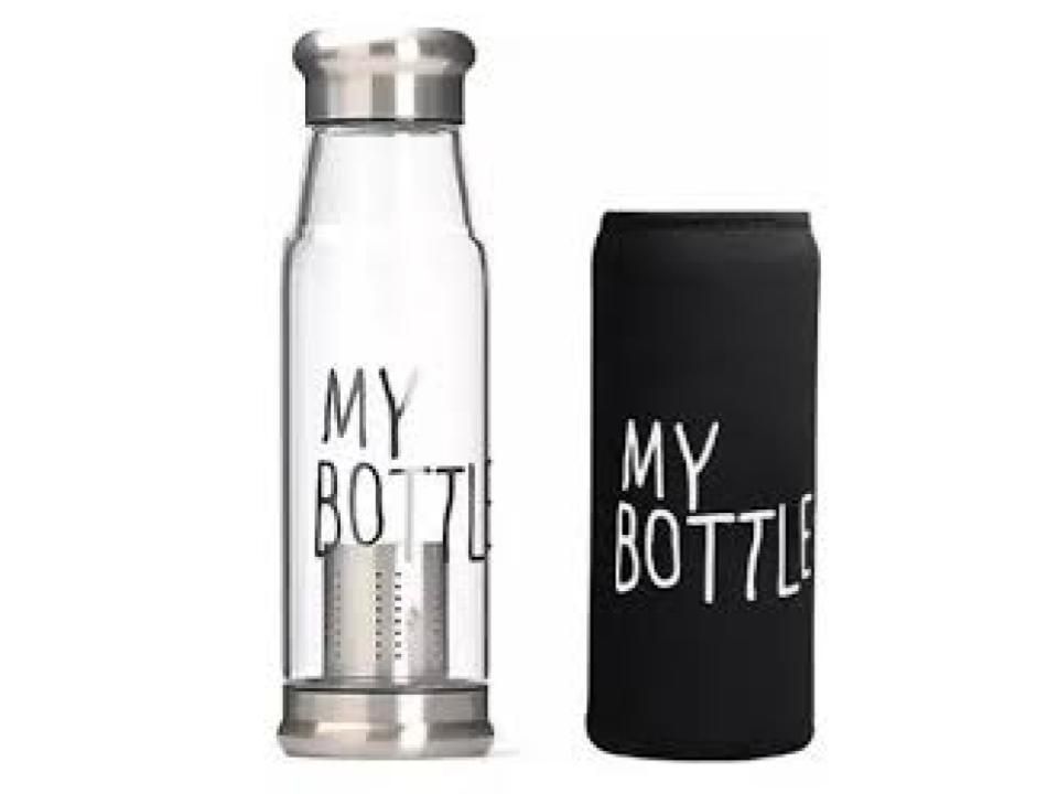Botella c/ infusor 420ml Plata-0