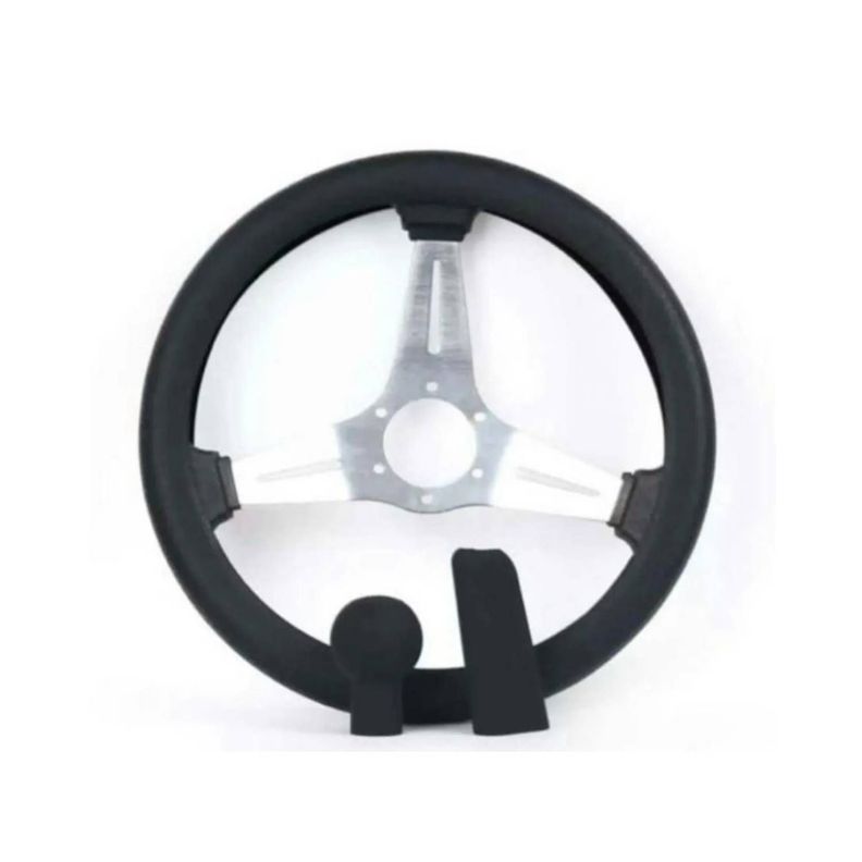 Kit Silicón Cubre Volante Pomo Y Freno De Mano Negro-0