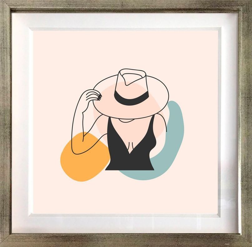 Set 3 Cuadros Actitud 40x50 Marco Plateado-2