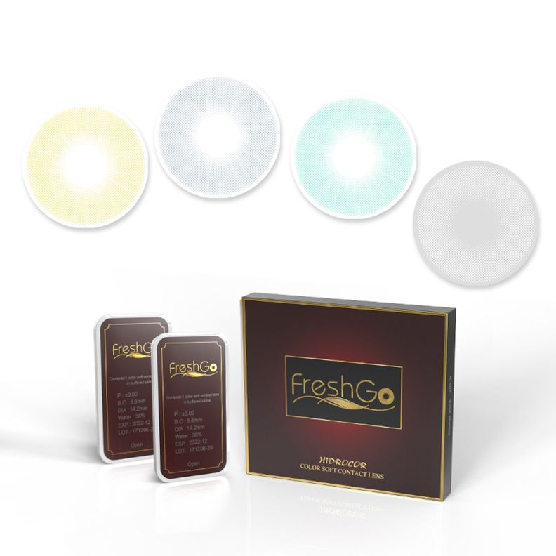 Par De Lentes De Contacto Línea Hidrocor Color Cristal-2