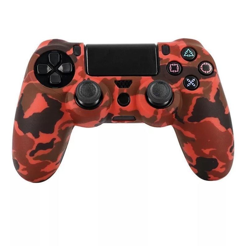 Funda Carcasa Militar Camuflaje, Protectora para Control PS4-0