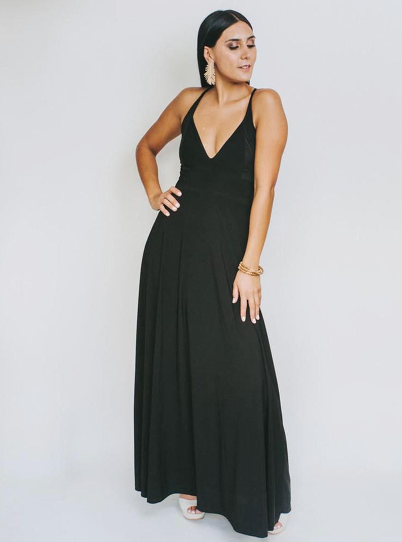 Vestido Zara Negro Natalia Seguel -0