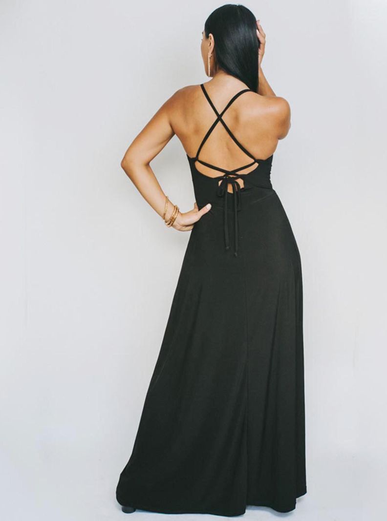 Vestido Zara Negro Natalia Seguel -1