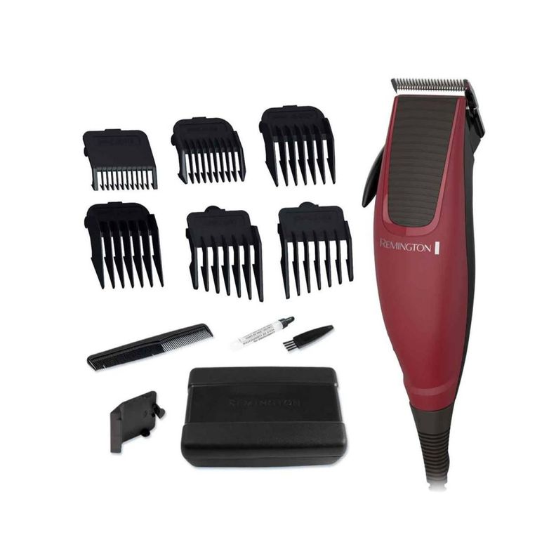 Maquina Cortadora De Cabello Pelo 13 Piezas Rojo HC1095 Remington-1