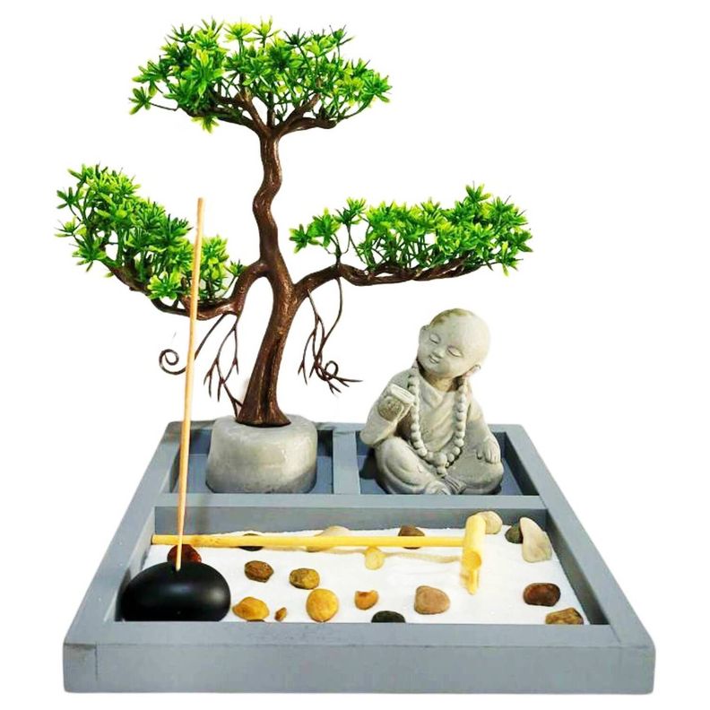 Jardín Zen Árbol y Buda-0