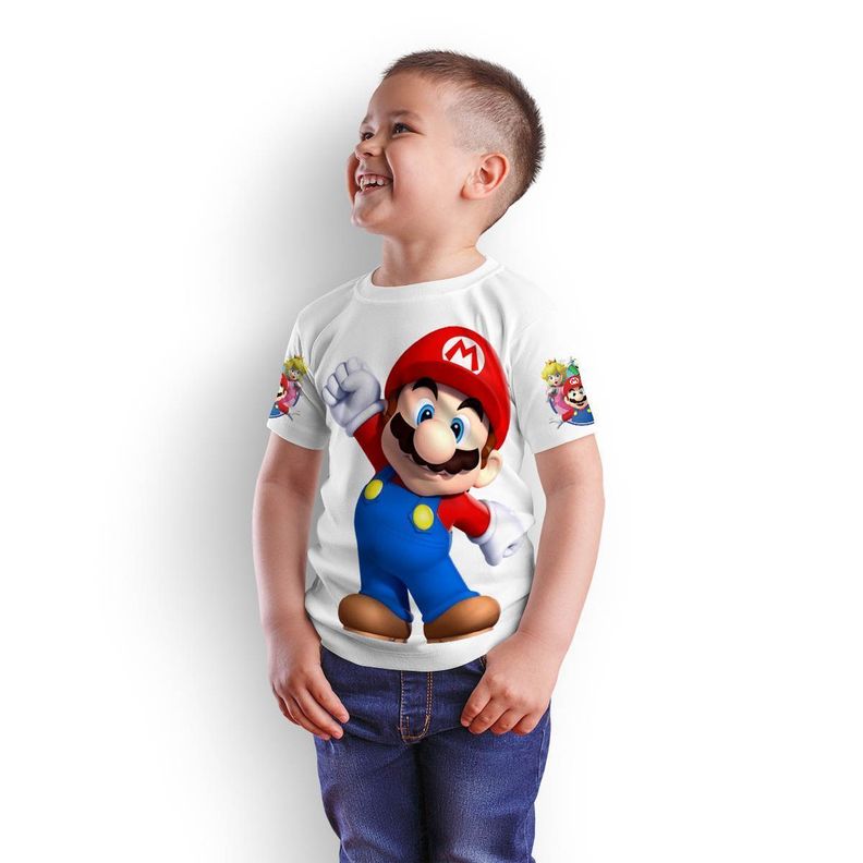 Polera Juvenil Super Mario Bros D1-0