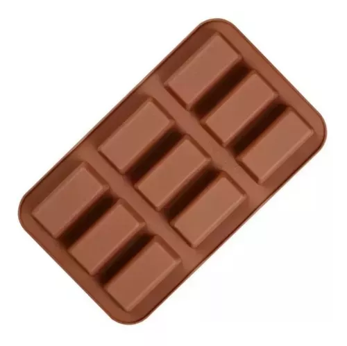 8 Moldes Silicona Chocolate Molde De Silicona Barra Cereal  -0
