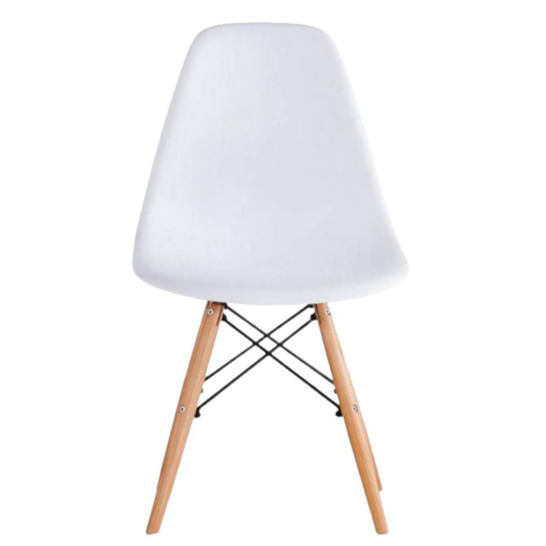 Juego De Comedor eames Redondo 4 sillas Blanco 80 cm-3