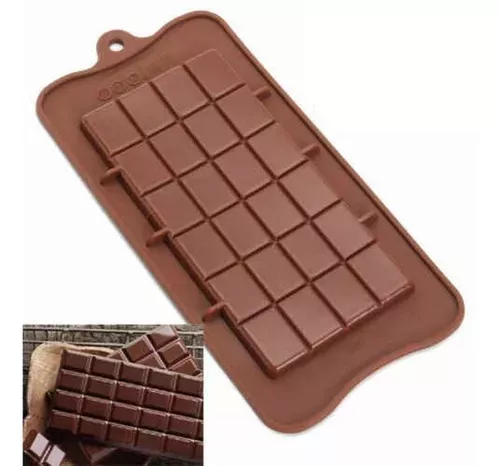 Pack X3 Moldes De Chocolate Barra De Chocolate Silicona -2