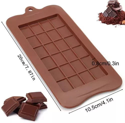 Pack X3 Moldes De Chocolate Barra De Chocolate Silicona -3