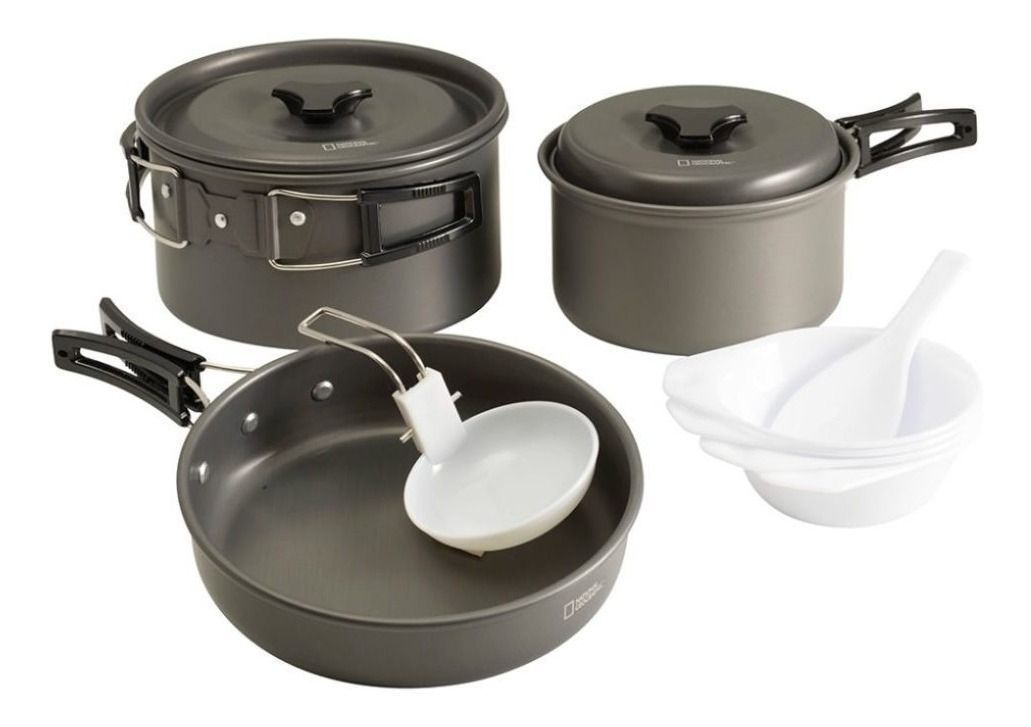 Set Cocina 4p Camping Nuevo & Original National Geographic-0