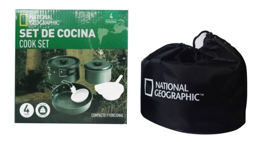 Set Cocina 4p Camping Nuevo & Original National Geographic-3