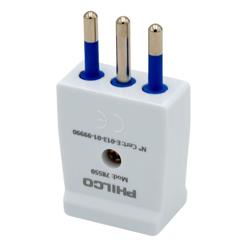 Enchufe Macho Vertical Philco 2P+T Blanco-0