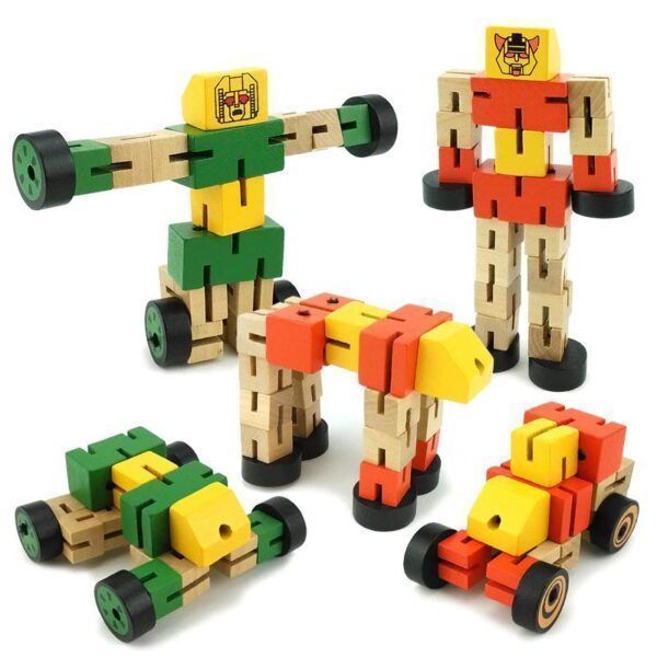 Robot Juguete Madera-1