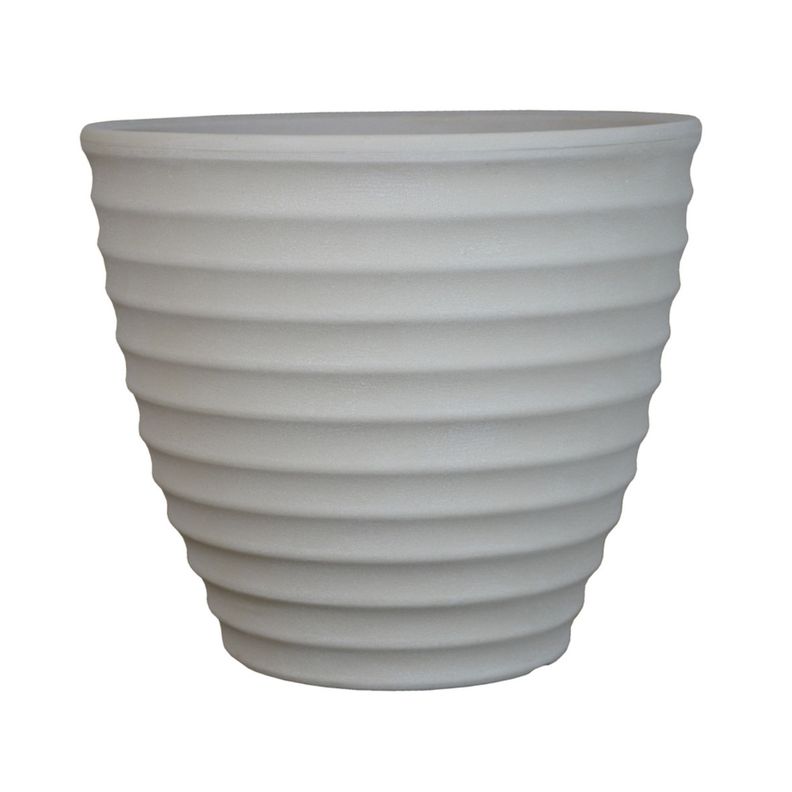 Macetero Rotomoldeado Bee27 Crema (27cmx33cm)-2