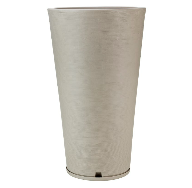 MACETERO FLORIDIS GENEBRA BEIGE 80CM CON PLATO-1
