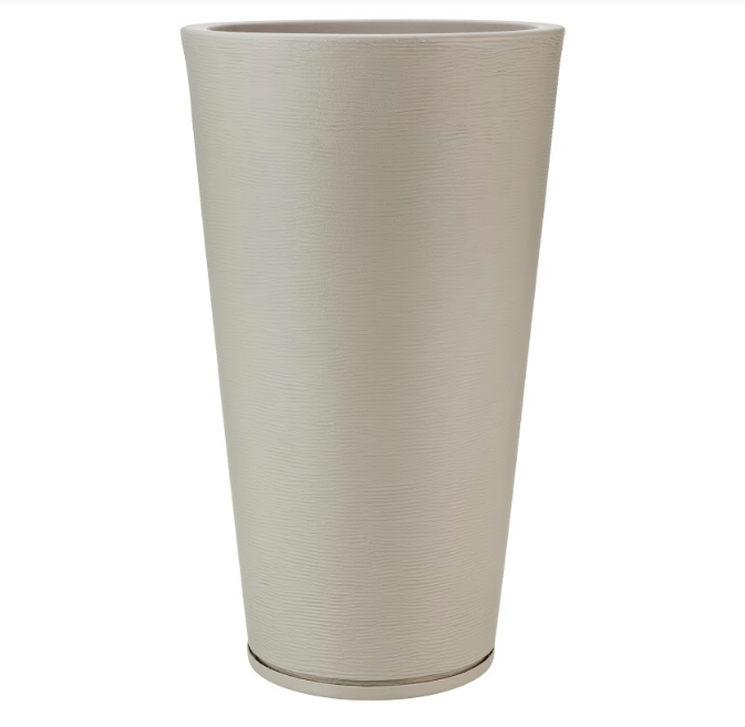 MACETERO FLORIDIS GENEBRA BEIGE 80CM CON PLATO-0