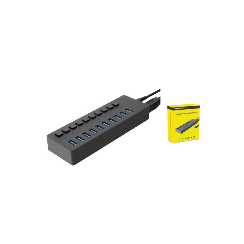 Hub Usb 10 Puertos 3.0 Ultra Veloz - Puntostore-2