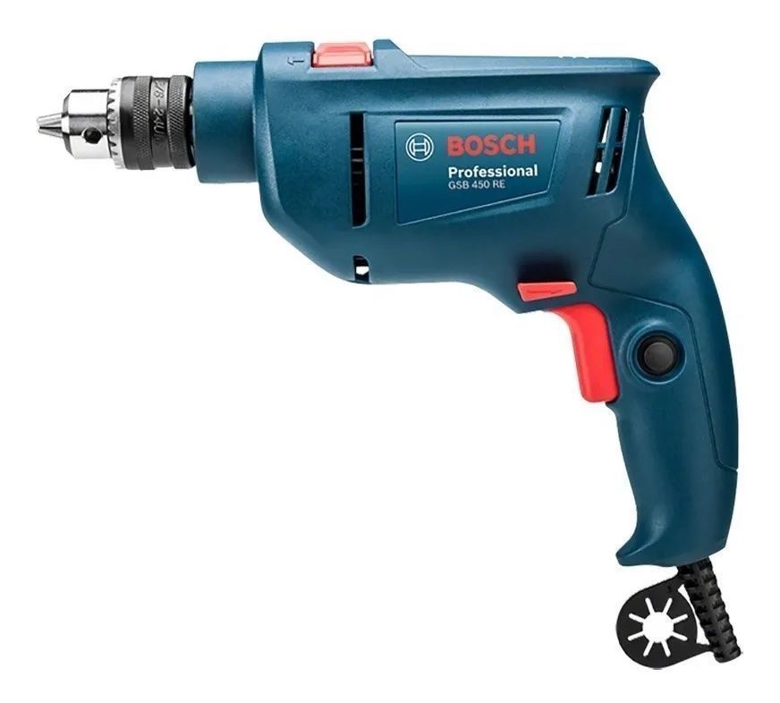 Taladro Percutor Bosch Gsb 450 Re 10 Mm 450w-1