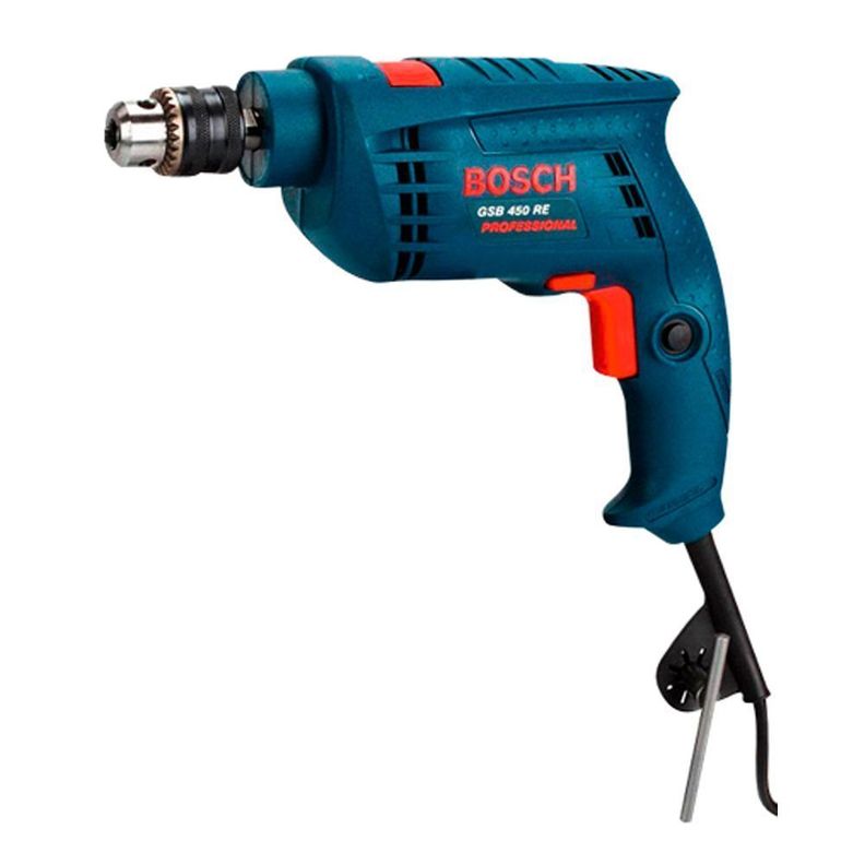 Taladro Percutor Bosch Gsb 450 Re 10 Mm 450w-0